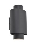 Lutec Cypres 6604002118 antraciet grijze wandspot