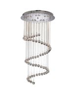 Searchlight Hallway 7743CC chromen plafondlamp met kristallen