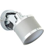 Brilliant Alexia 99303/22 chromen spot met grijs textiel