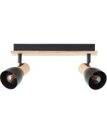 Brilliant Daintree 99711/76 zwart met houten spot
