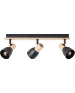 Brilliant Daintree 99712/76 zwart met houten spot