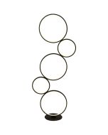 Searchlight Cirque EU25771-5BK zwart metalen vloerlamp