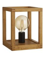 Searchlight Square EU54742-1NA houten tafellamp