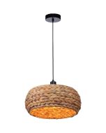 Freelight Tessa H2140H landelijke hanglamp met kap van zeegras