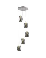 Brilliant Metropolis G60773/93 hanglamp gerookt