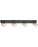 Freelight Razza PL1541BG zwart met goudkleurige spots