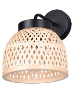 Casalum Laurent R26091732 wandlamp van gevlochten bamboe