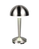 Trio Mendorez R54541107 staal kleurige tafellamp op batterijen