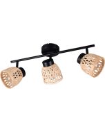 Casalum Laurent R86093032 zwarte spot met gevlochten bamboe kapjes