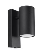 Sollux Utti SOL1077 mat zwarte wandlamp