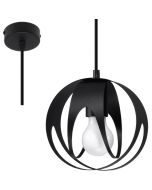 Sollux Tulos SOL1087 mat zwarte hanglamp