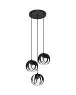 Sollux Tulos SOL1088 mat zwarte hanglamp
