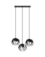 Sollux Tulos SOL1089 mat zwarte hanglamp