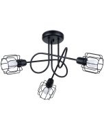 Sollux Beluci SL.1118 zwart metalen plafondlamp