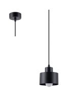 Sollux Savar SL.1132 mat zwart metalen hanglamp