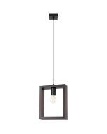 Sollux Aries SL.1311 wenge kleurige rechthoekige hanglamp
