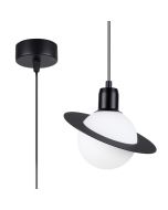 Sollux Hyperion SL.1358 zwarte hanglamp planeet