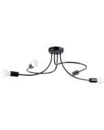 Sollux Levar SL.1455 zwarte plafondlamp