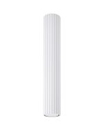 Sollux Karbon SL.1533 witte geribbelde plafondlamp