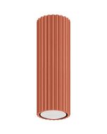 Sollux Karbon SL.1626 oker rode geribbelde plafondlamp