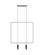 Thoro Rana TH.019CZ zwarte hanglamp